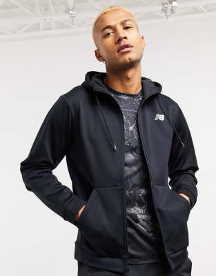 new balance tenacity fleece full zip hoodie