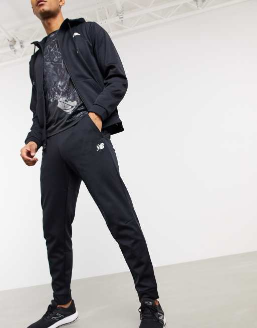 New Balance Running Tenacity fleece joggers in black ASOS