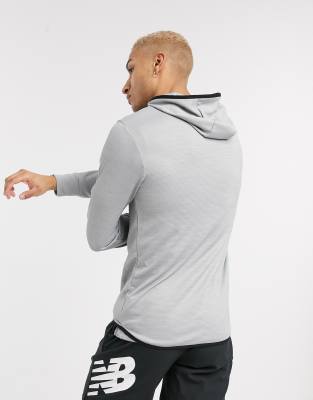 new balance tenacity hooded quarter zip