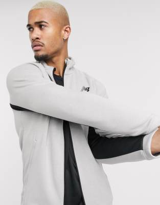 new balance running tenacity slim fit joggers in grey