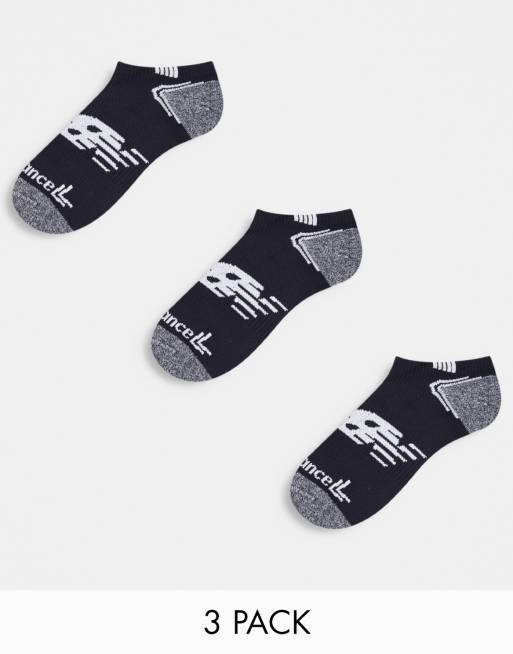 New Balance – Running – Unisex-Füßlinge in Schwarz im 3er-Pack