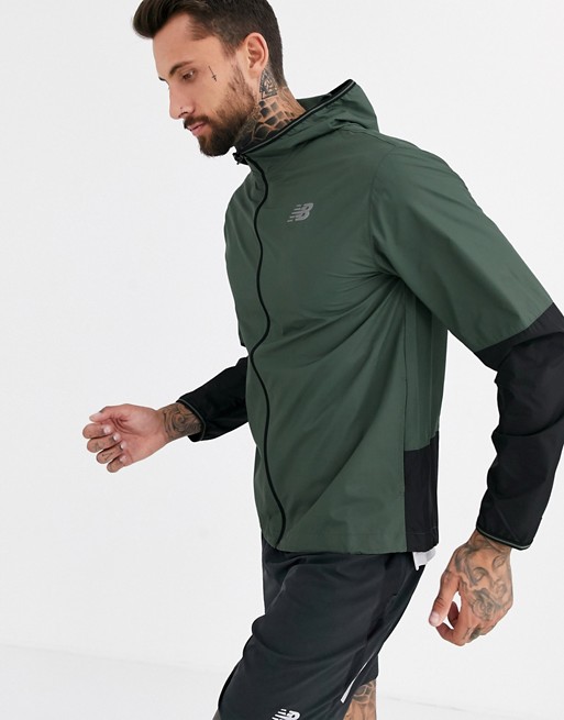 New Balance Running velocity jacket in khaki