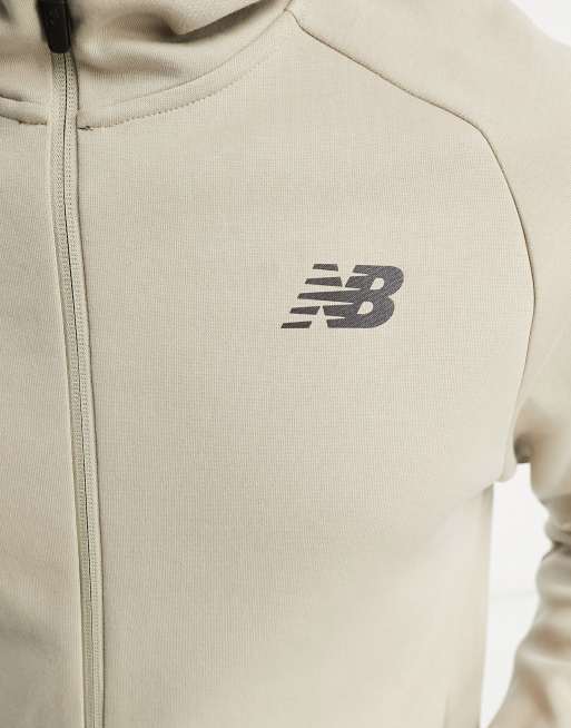 New Balance - R.W. - Tech fleecevest met rits in grijs, 3 van 4