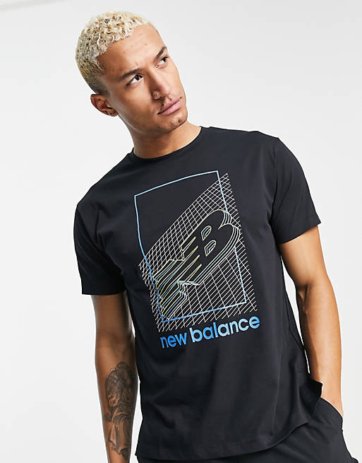 New Balance RWT t-shirt with graphic print in black | ASOS