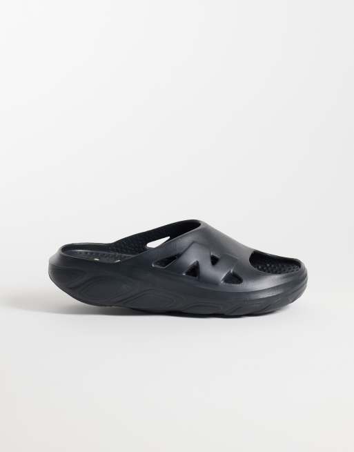 New Balance sandalias tipo slider Fresh Foam negras, 1 de 5