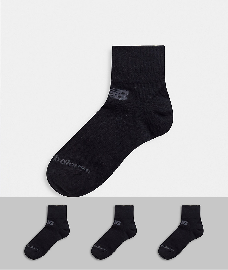 New Balance - Set van 3 sokken in zwart