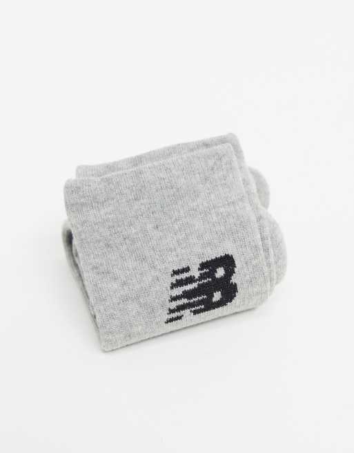 New Balance Set van 4 paar sokken met logo in grijs en wit ASOS