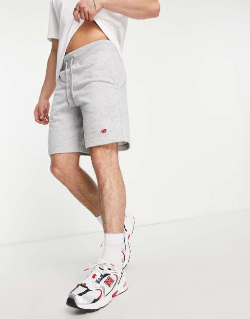 Short gris shop new balance