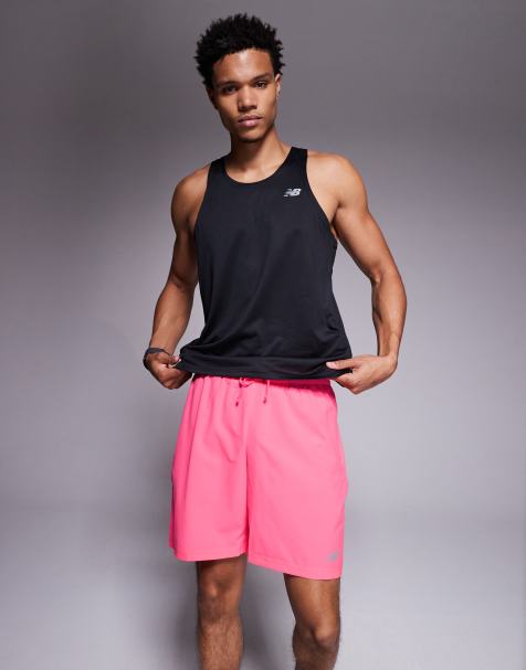 New Balance - Short de sport 7 pouces - Rose vif - view 1