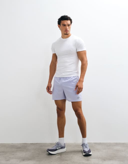 New Balance short de sport Essential 5 pouces lilas, 2 de 5