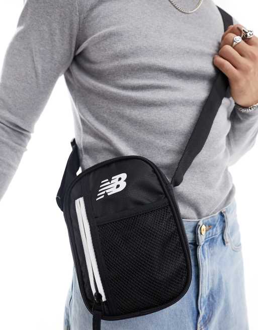 New Balance shoulder bag with logo in black