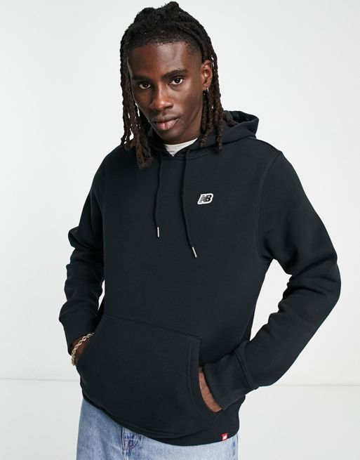 New Balance small logo hoodie in black | ASOS