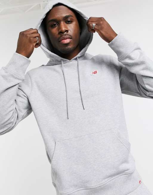 Gray new balance hoodie sale