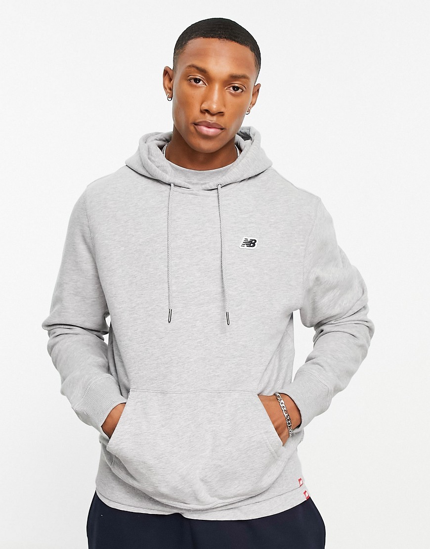 New Balance small logo hoodie in grey