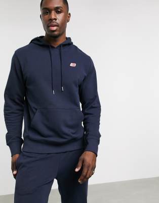 navy blue new balance hoodie