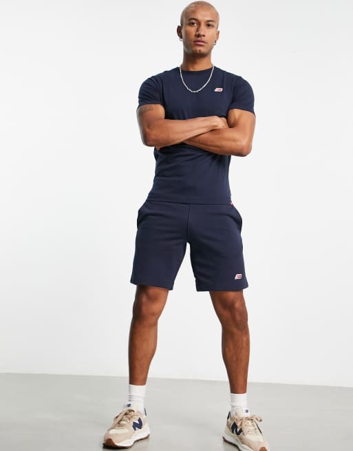 New balance hot sale navy shorts