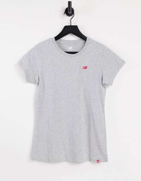 New Balance small logo t-shirt in grey - view 1
