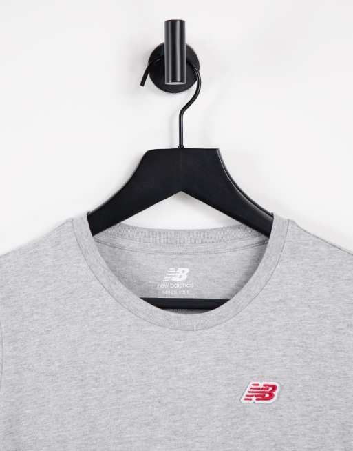 New Balance small logo t-shirt in grey, 3 of 4