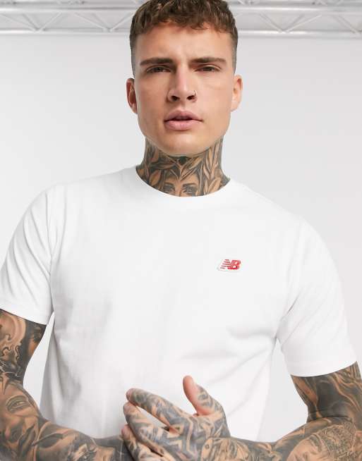 New balance white hot sale t shirt