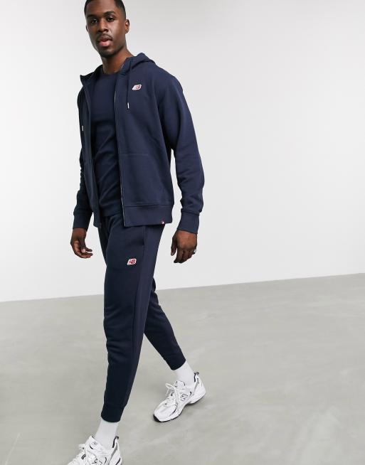 New navy hot sale tracksuit