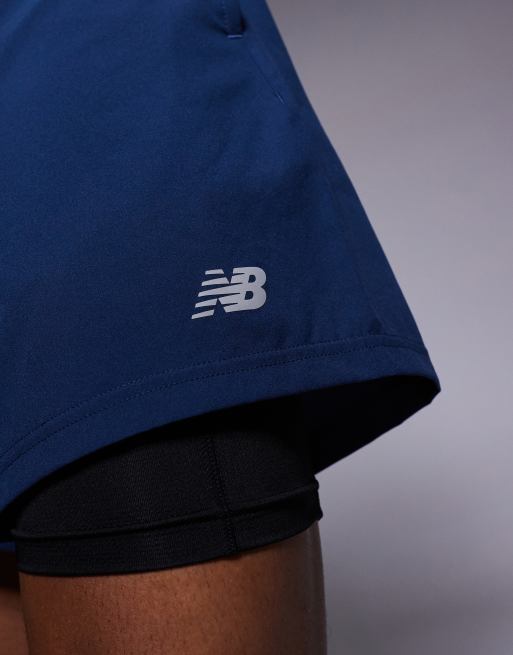 New Balance Sport 5 inch shorts in navy, 5 of 5