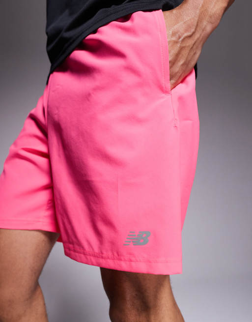 New Balance Sport 7" shorts in bright pink, 3 of 5