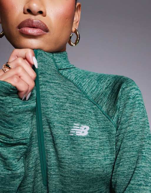 New Balance sport athletics heat grid long sleeve 1/4 zip