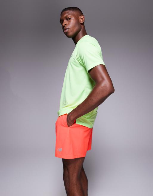 New Balance – Sport – Czerwone szorty o długości 5 cali, 3 z 5