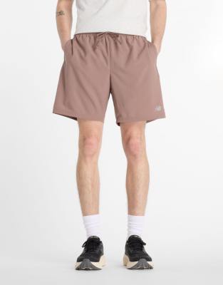 Sport Essential - Shorts in Schattenbraun, 7 Zoll Schrittlänge-Brown Brown M