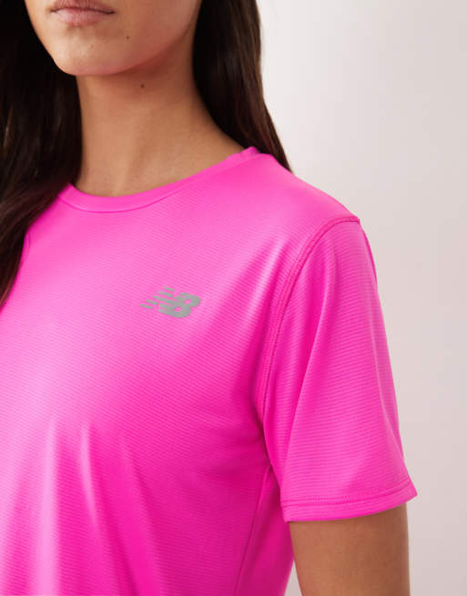New Balance – Sport Essential – T-Shirt in leuchtendem Rosa, 3 von 4