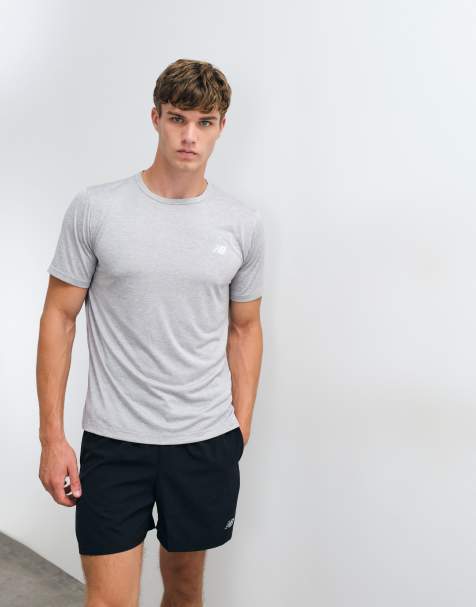 New Balance sport essential utility t-shirt in grey - view 1