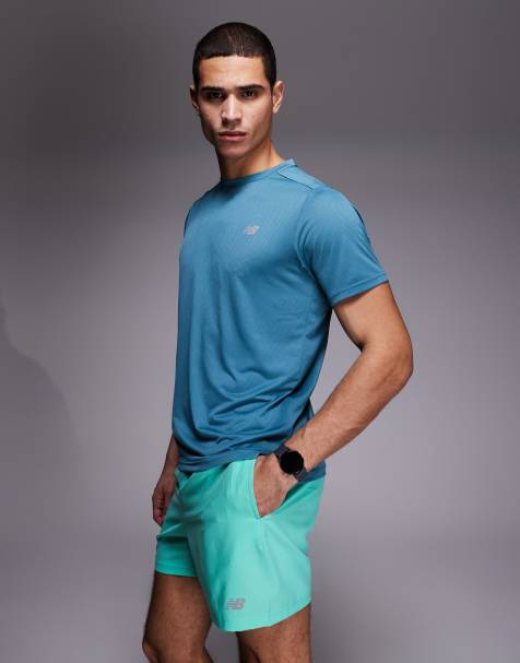 New Balance - Sport Essentials - 5 inch short in groen - view 1