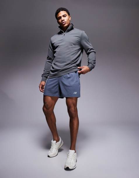 New Balance sport essentials 5 inch shorts in gray - view 1