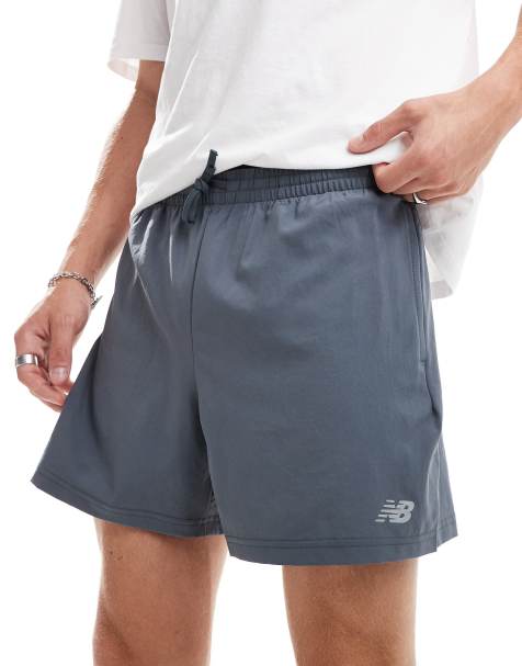 New Balance sport essentials 5 inch shorts in grey - view 1