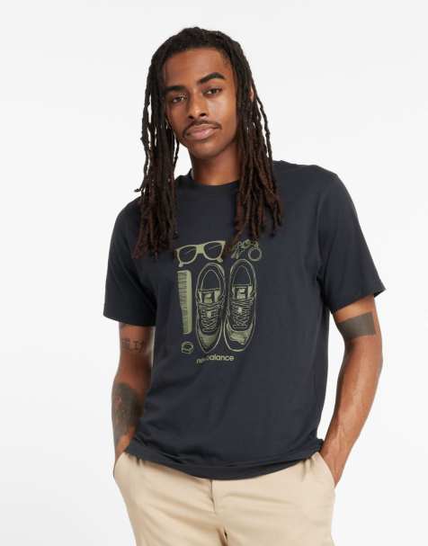 New Balance - Sport Essentials 6 - T-shirt met grafische print in zwart - view 1