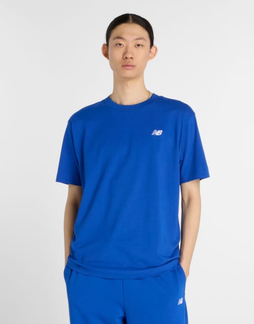 New Balance Sport essentials cotton t-shirt in blue gemstone