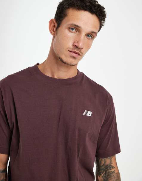 New Balance Sport Essentials cotton t-shirt in brown - view 1
