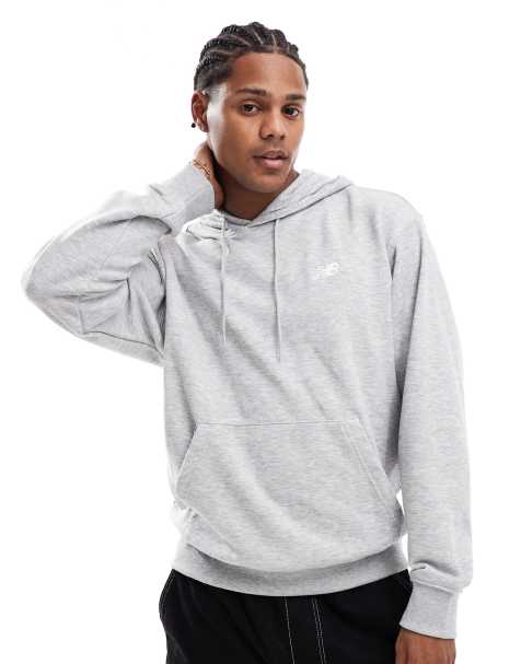 New Balance - Sport Essentials - Felpa con cappuccio grigia in tessuto french terry - view 1