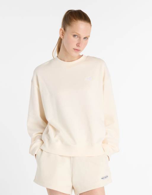 New Balance - Sport Essentials - Felpa girocollo colore permafrost in spugna