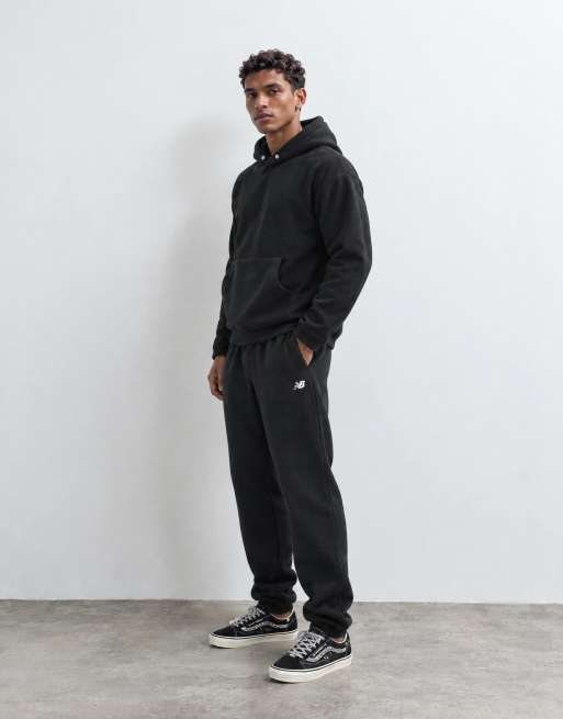 New Balance sport essentials fleece joggingbroek in zwart, 9 van 10