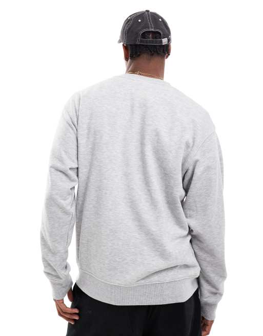 New Balance Sport essentials french terry crew sweatshirt in grey, 2 of 4