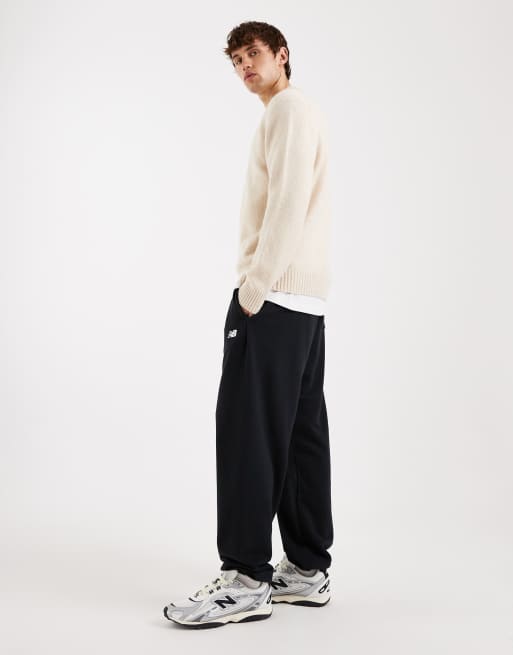 New Balance Sport essentials french terry jogger in black, 3 of 5