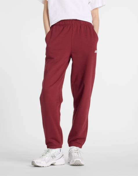 New Balance Sport essentials french terry jogger in monarch burgundy - view 1