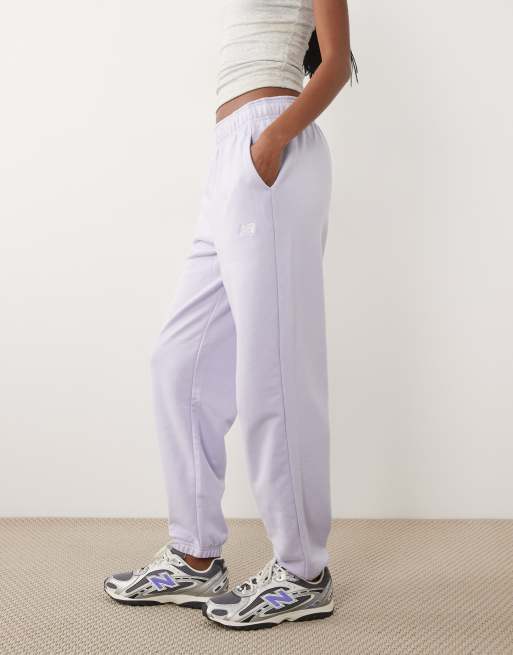 New Balance Sport essentials french terry jogger in smoked violet, 2 of 5
