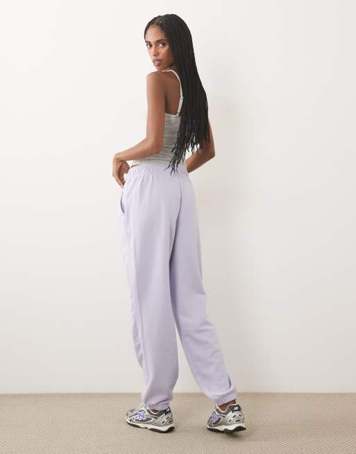 New Balance Sport essentials french terry jogger in smoked violet, 5 of 5