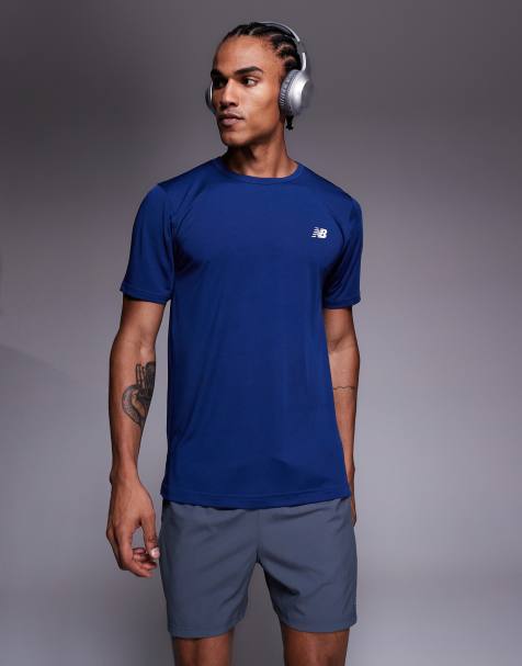 New Balance – Sport Essentials – Granatowy T-shirt w stylu utility - view 1