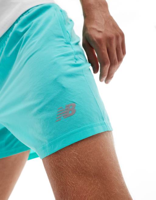 New Balance – Sport Essentials – Grönblå shorts, 5 tum, 5 av 5