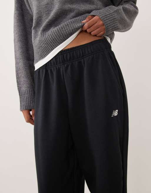 New Balance - Sport Essentials - Joggers in spugna neri, 5 di 5