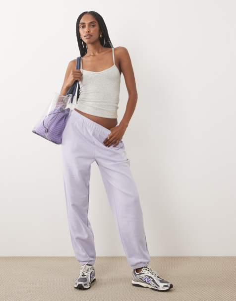 New Balance - Sport Essentials - Joggers violeta ahumado básicos de felpa de rizo - view 1