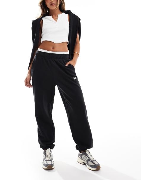 New Balance – Sport Essentials – Jogginghose aus schwarzem Frottee - view 1